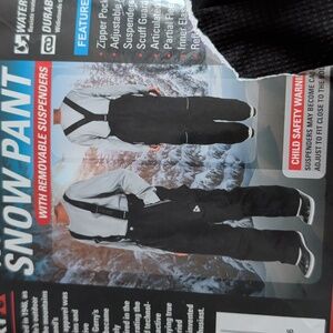 NWT Youth Snow Pants - W/ Removable Suspenders